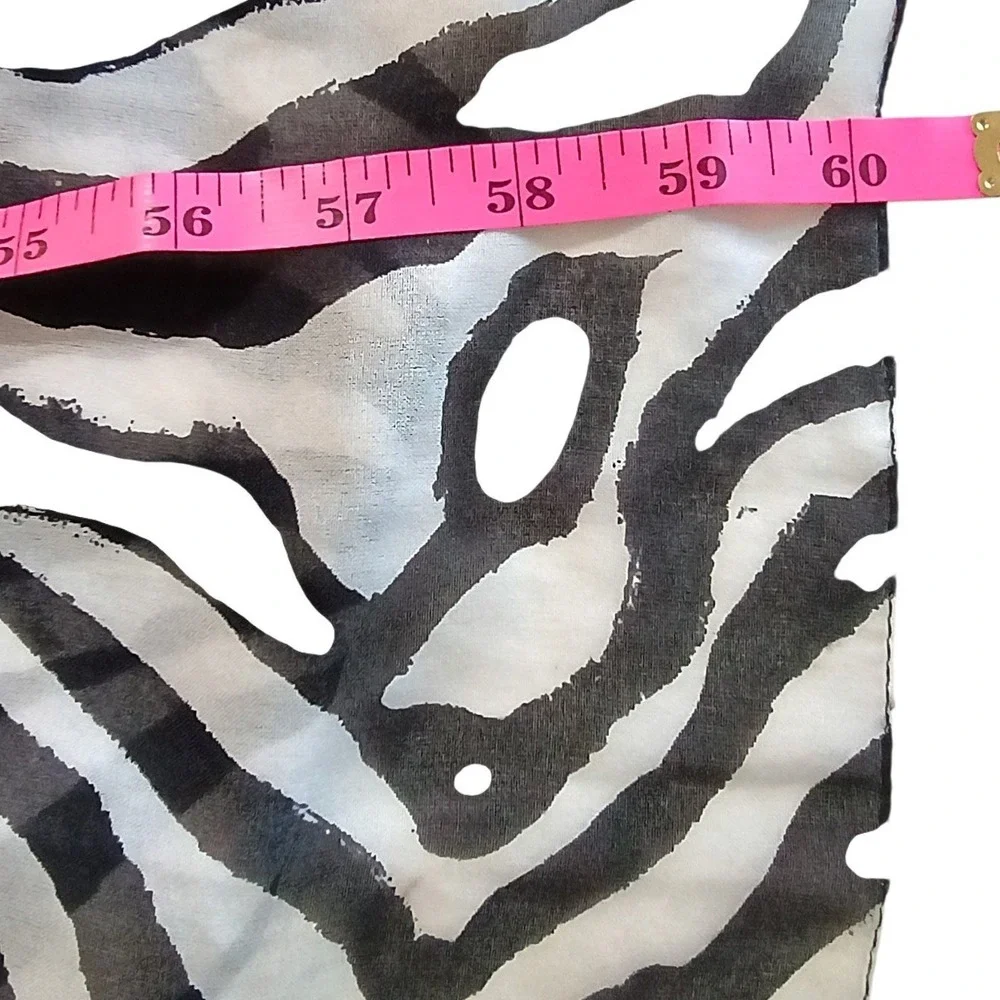 Mixed Animal Print Scarves (7) Leopard Zebra Tiger Snake Sheer Rectangle Square